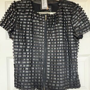 Emporio Armani Black Leather Jacket